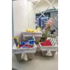 Çok Amaçlı Saklama Organizer Kutu Kare Keçe Sepet (3 Boy)