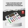 Çok Efektli Canlı Yayın Ses Mikseri USB ve Kablosuz Uyumlu