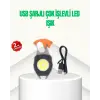 Çok İşlevli USB Şarjlı Anahtarlık Fener