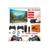 Çok renkli kumandalı Android TV oyun konsolu çift kişilik oyunlu Bluetooth yok - Elektronik