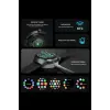 Curved AMOLED Ekranlı Akıllı Saat, Nabız ve Uyku Takibi, Suya Dayanıklı, Deri Kordonlu