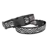 Daa Desenli Dokuma Köpek Boyun Tasması 3 cm x 40-60 cm Siyah