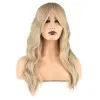 Daalı Perçemli Fiber Sen Orta Boy Peruk / Balköpüğü Platin Röfleli