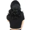 Daalı Perçemli Orta Boy Fiber Sen Peruk / Siyah