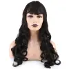 Daalı Perçemli Uzun Fiber Sen Peruk / Kahverengi