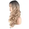 Daalı Perçemli Uzun Fiber Sen Peruk / Siyah / Balköpüğü Ombreli
