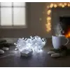 Damla Uçlu Beyaz Işık Şeffaf Kablo  10m 100 Led