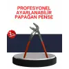Dayanıklı Çelik Papağan Pense Ergonomik Yalıtımlı Sap