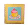 Decotown Duvar Panosu 40*40 Cup Cake Muffin Motifli Duvar Süsü