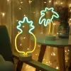 Dekoratif Ananaslı Neon Led Masa Ve Gece Lambası Hediyelik Lamba