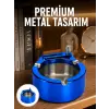Dekoratif Çakmaklı Küllük Kolay Temizlenebilir Metal Yeni Nesil