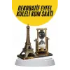 Dekoratif Eyfel Kulesi ve Kum Saati Vintage Tarzı Masa Süsü Biblo