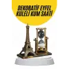 Dekoratif Eyfel Kulesi ve Kum Saati Vintage Tarzı Masa Süsü Biblo