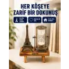 Dekoratif Kum Saati – Ahşap Malzeme, Hediyelik Masa Aksesuarı