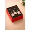 Deniz Yıldızı Mineli Kutulu Kolye Set