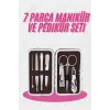 Deri Çanta Hediyeli 7 Parça Manikür-Pedikür Tırnak Bakım Seti
