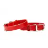Deri El Yapımı Köpek Boyun Tasması 1,5x32-37 cm Kırmızı