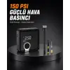 Dijital Ekranlı Diyafram Tip Kompresör 150 PSI Güçlü Motorlu