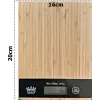 Dijital Lcd Mutfak Tartısı Terazisi 5kg Bambu Desenli
