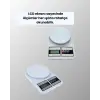 Dijital Mutfak Terazisi 10kg Kapasiteli 1g Hassasiyetli
