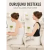 Dik Duruş ve Postür Korsesi Ayarlanabilir Çapraz Lastikli Sırt Bel Desteği