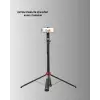Dikey ve Yatay Çekim Destekli Selfie Stick Tripod
