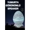 Dinozor Yumurtası Gece Masa Lambası Bluetooth Hoparlör 14 Renk Seçeneği