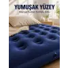 Dış Mekan Şişme Yatak Çift Kişilik Flokeli Yüzey Konforlu Kullanım