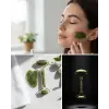Doğal Yeşim Roller ve Gua Sha Yüz Şekillendirme Seti