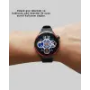 Dokunmatik Akıllı Saat Kablosuz Şarj AMOLED Ekran