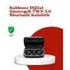 Dokunmatik Kontrollü ABS Malzemeli Bluetooth Kulaklık + Yüksek Kapasiteli Kutu
