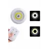 Dolap Işığı Mutfak Rafı Işığı Uzaktan Kumandalı 3 Lü Spot Led Lamba
