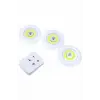 Dolap Işığı Mutfak Rafı Işığı Uzaktan Kumandalı 3 Lü Spot Led Lamba