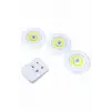 Dolap Işığı Mutfak Rafı Işığı Uzaktan Kumandalı 3 Lü Spot Led Lamba