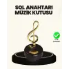 Dönen Sol Anahtarı Figürlü Müzik Kutusu Şık Hediyelik Dekor