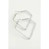 Dörtgen Halka Küpe 4,5 cm