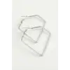 Dörtgen Halka Küpe 4,5 cm