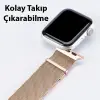 Dux Ducis Apple Watch 42/44/45MM için Milanese Premium Milano Loop Kayış Kordon-(5775)