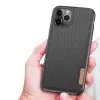 Dux Ducis Fino Serisi iPhone 11 Pro Max Kılıf Premium Dokuma Silikon Kılıf-(5775)