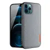 Dux Ducis Fino Serisi iPhone 12 Pro Max Kılıf Premium Dokuma Silikon Kılıf-(5775)