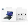 DUX DUCIS Galaxy Tab S8+ / S7+ / S7 FE İçin Ayrılabilir Bluetooth Klavye Touchpad PU Deri Kılıf-(5775)