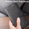 Dux Ducis iPhone 12 Pro Max Kılıf Mıknatıslı Cüzdanlı Deri Kılıf Hivo Series-(5775)