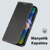Dux Ducis iPhone 14 Plus 6.7 Kılıf Skin X PU Deri Manyetik Kapaklı Kılıf Magnetic Folio Case-(5775)