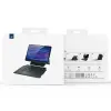 DUX DUCIS Samsung Galaxy Tab S9 + Ayrılabilir Bluetooth Klavye Touchpad PU Deri Kılıf-(5775)