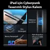 Dux Ducis SP-04 Manyetik Şarjlı Stylus Pen iPad Tablet Dokunmatik Kalem Transparent-(5775)
