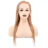 Düz Front Lace Gerçek Tül Peruk / Kumral / 60/65cm
