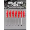 Düz ve Yıldız Başlıklı 7li Tornavida Seti Ergonomik Tutma