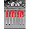 Düz ve Yıldız Başlıklı 7li Tornavida Seti Ergonomik Tutma