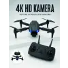 E99 Pro 4K HD Kameralı Katlanabilir Drone APP Kontrollü Uzaktan Kumandalı Mini Drone