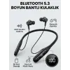 Ekranlı ve SD Kart Destekli Bluetooth 5.3 Boyun Bantlı Kulaklık